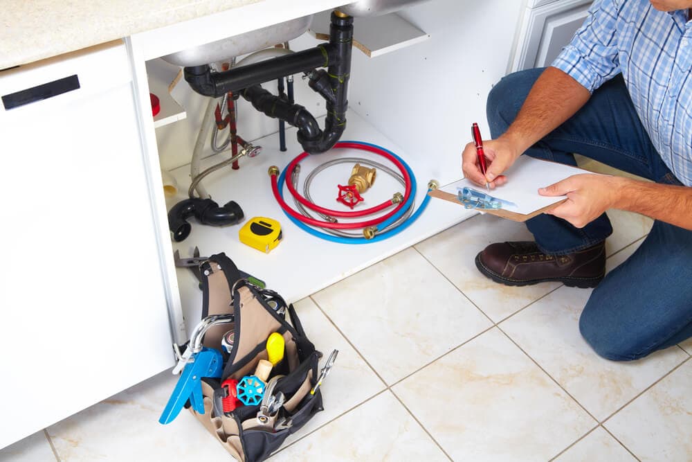 Residential plumber repairing home plumbing in Waitara